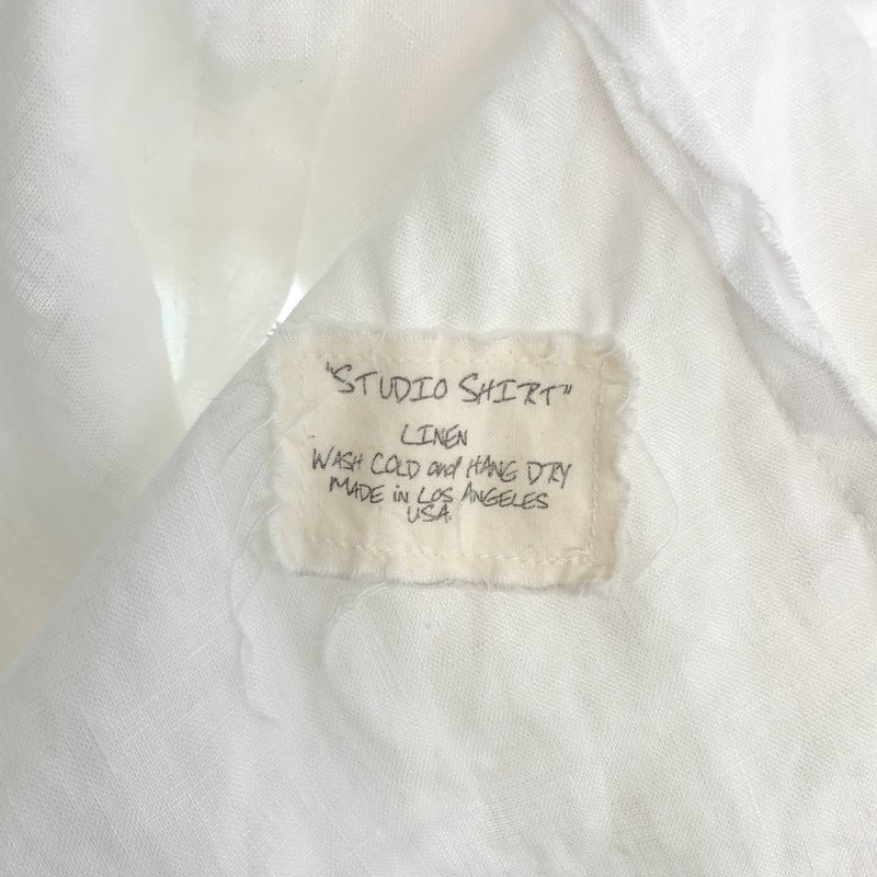 GREG LAUREN / グレッグローレン | STUDIO SHIRT リネン シャツ_長袖 | 1 | メンズ