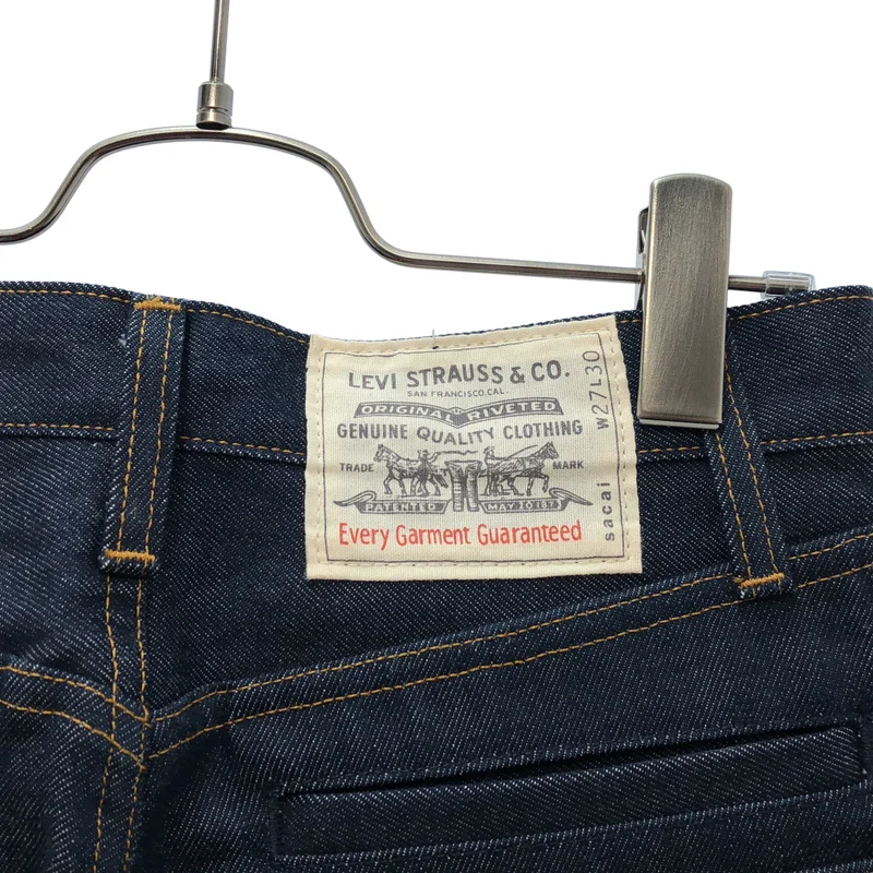 sacai / サカイ | × Levi's ワイド デニムパンツ 25-0962S | 00 | レディース