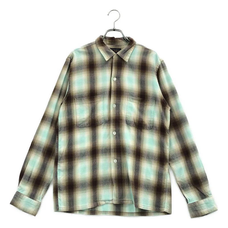 BEAMS PLUS / ビームスプラス | コットン レーヨン オンブレチェック シャツ | M | メンズ
