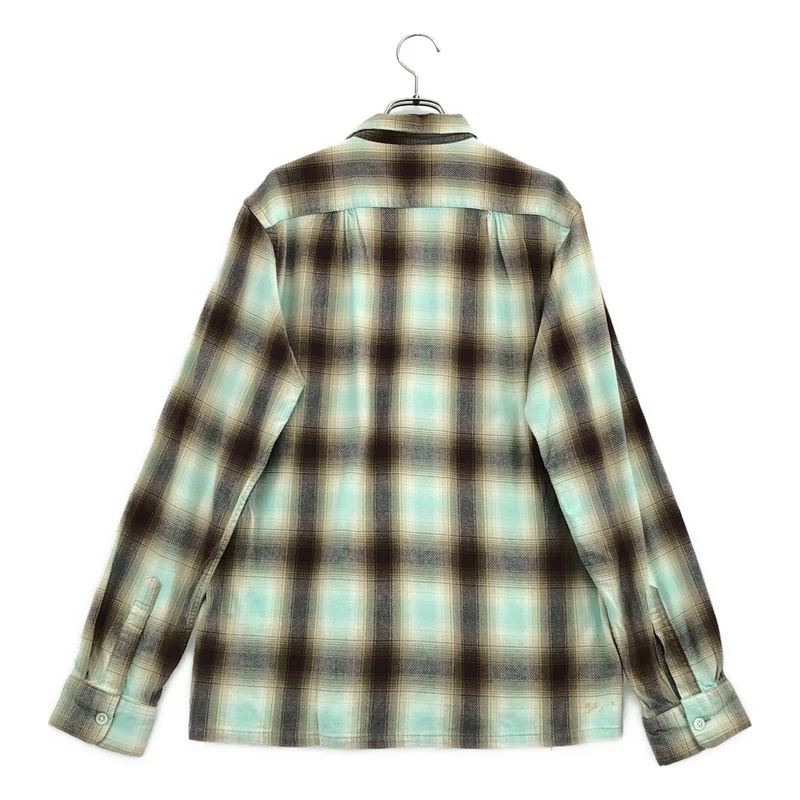 BEAMS PLUS / ビームスプラス | コットン レーヨン オンブレチェック シャツ | M | メンズ
