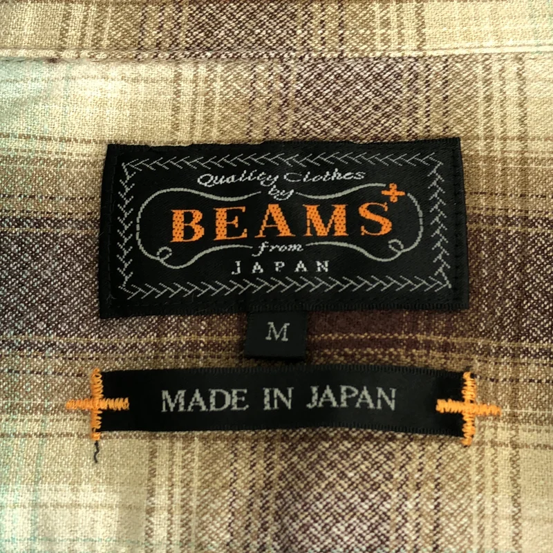 BEAMS PLUS / ビームスプラス | コットン レーヨン オンブレチェック シャツ | M | メンズ