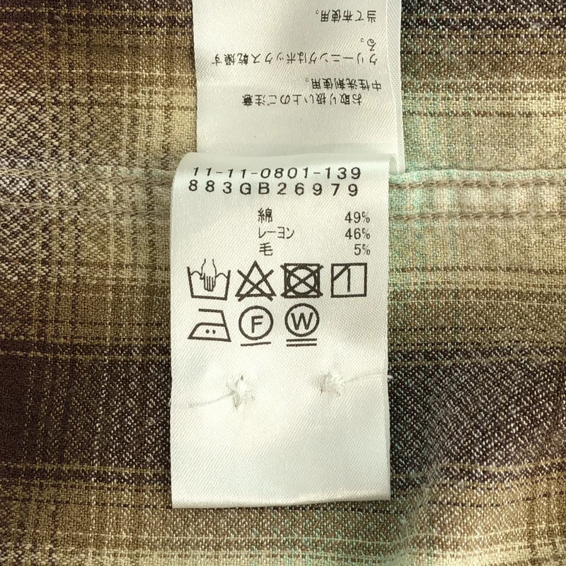 BEAMS PLUS / ビームスプラス | コットン レーヨン オンブレチェック シャツ | M | メンズ