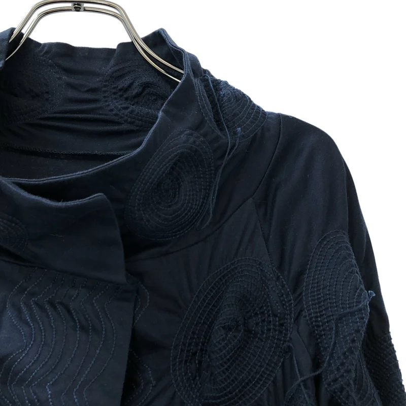 HaaT ISSEY MIYAKE / ハートイッセイミヤケ | コットン 3Dスチーム サークル刺しゅう ノーカラージャケット | 3 | レディース