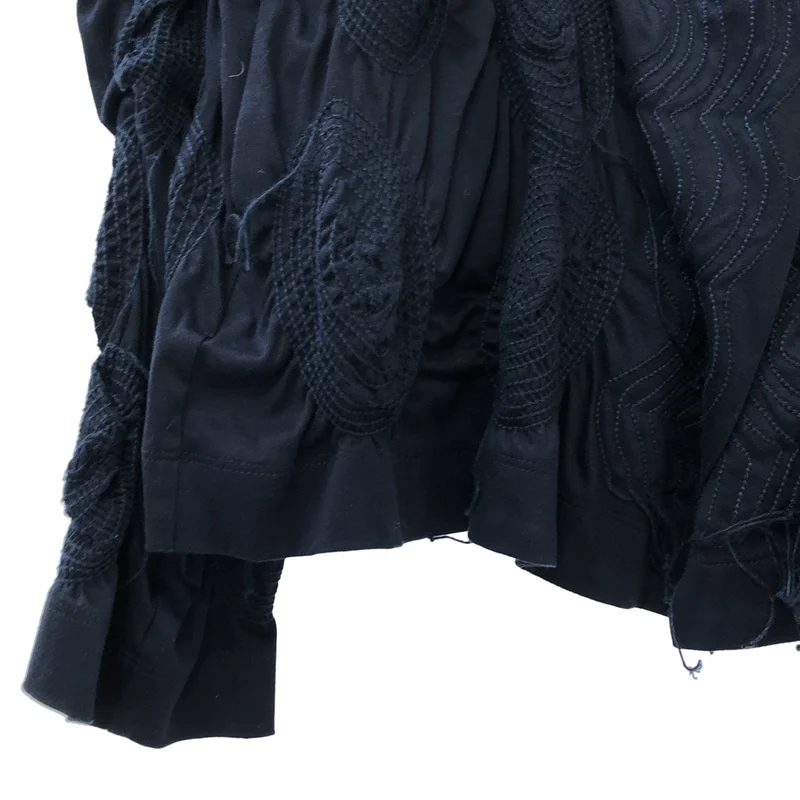 HaaT ISSEY MIYAKE / ハートイッセイミヤケ | コットン 3Dスチーム サークル刺しゅう ノーカラージャケット | 3 | レディース