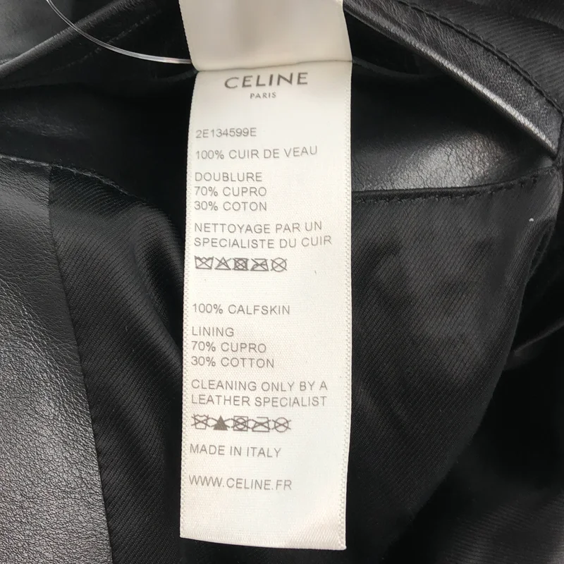 CELINE / セリーヌ | ショート バイカージャケット 2E134599E | 36 | レディース