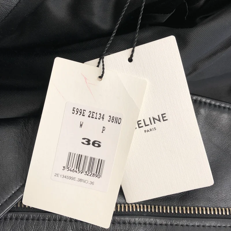 CELINE / セリーヌ | ショート バイカージャケット 2E134599E | 36 | レディース