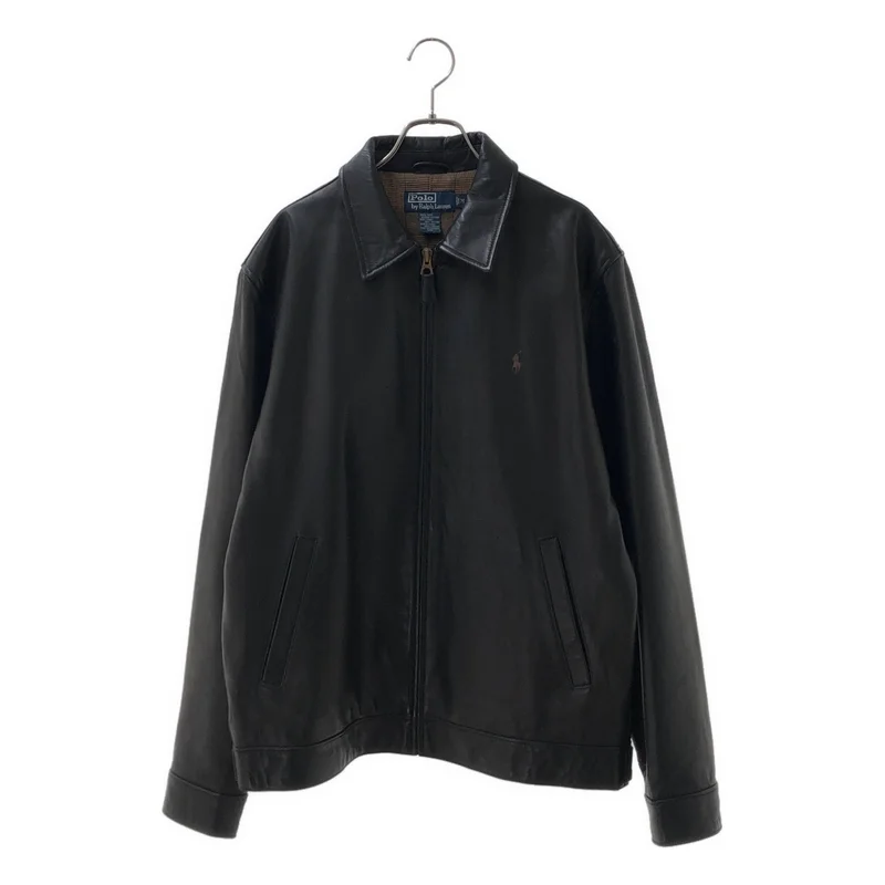 POLO BY RALPH LAUREN / ポロバイラルフローレン | レザー スウィングトップ ジャケット | M | メンズ