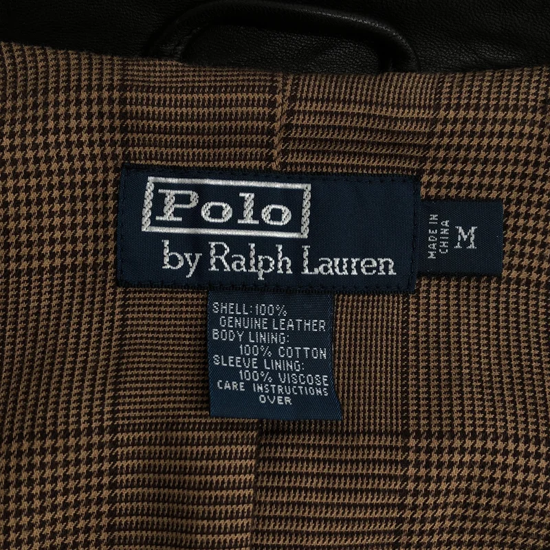 POLO BY RALPH LAUREN / ポロバイラルフローレン | レザー スウィングトップ ジャケット | M | メンズ