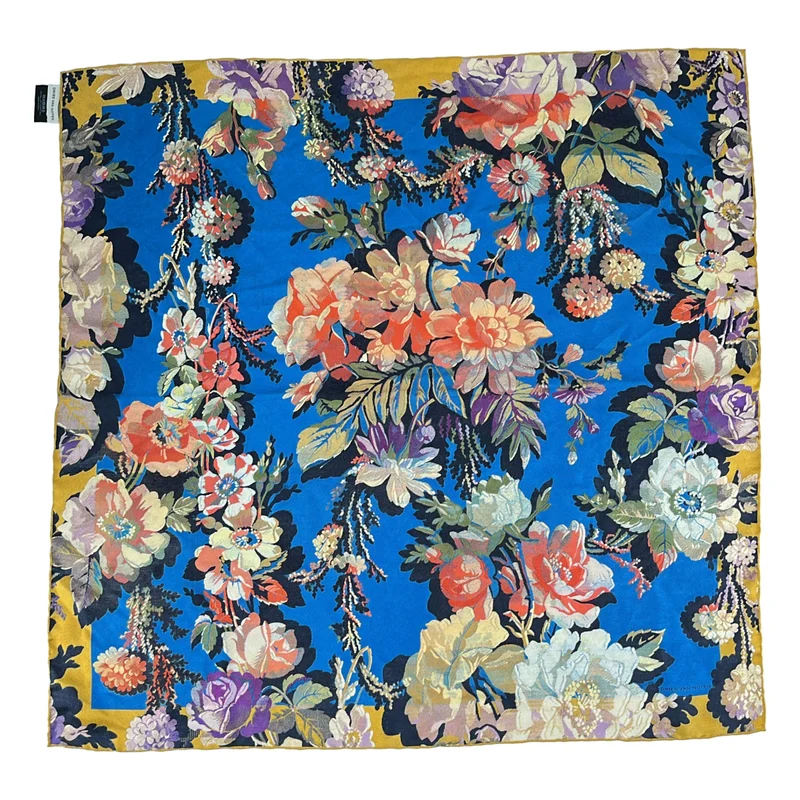 DRIES VAN NOTEN / ドリスヴァンノッテン | シルク 総柄 ストール |