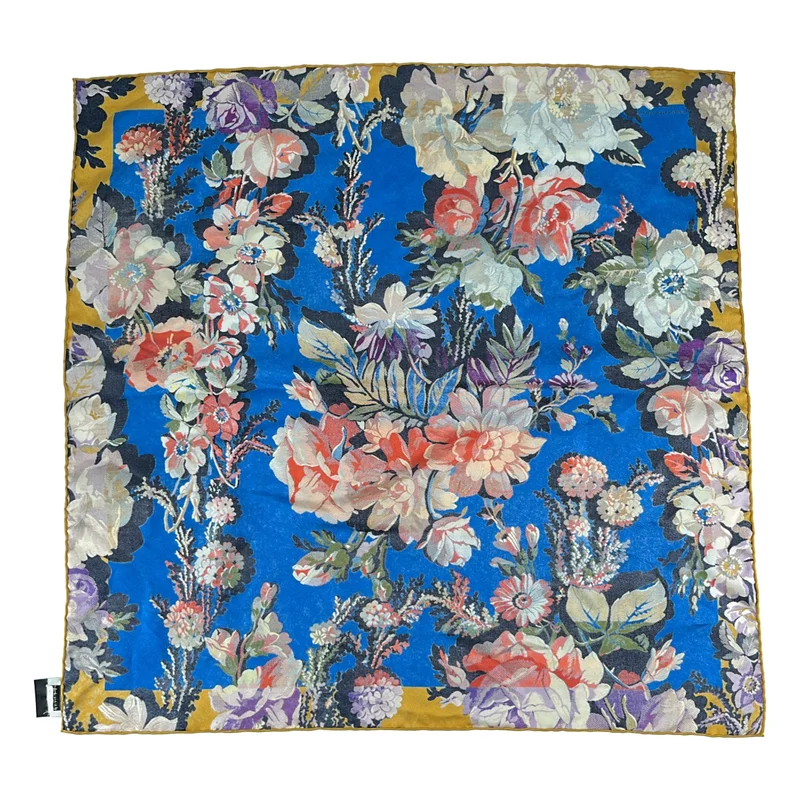 DRIES VAN NOTEN / ドリスヴァンノッテン | シルク 総柄 ストール |