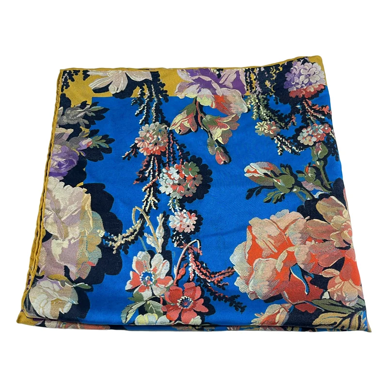 DRIES VAN NOTEN / ドリスヴァンノッテン | シルク 総柄 ストール |