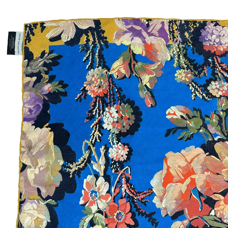 DRIES VAN NOTEN / ドリスヴァンノッテン | シルク 総柄 ストール |