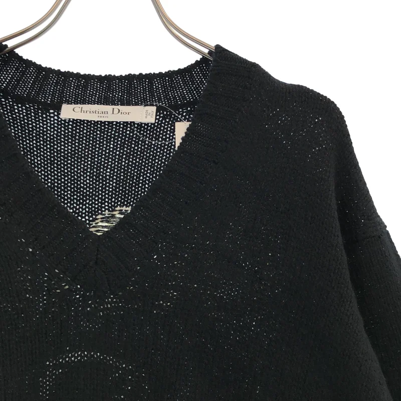 Christian Dior / クリスチャンディオール | J'ADIOR 8 バックロゴ カシミヤ ニット | 34 | レディース