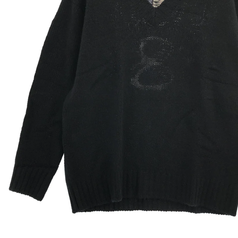 Christian Dior / クリスチャンディオール | J'ADIOR 8 バックロゴ カシミヤ ニット | 34 | レディース