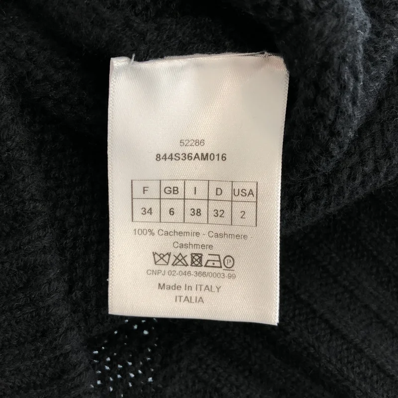 Christian Dior / クリスチャンディオール | J'ADIOR 8 バックロゴ カシミヤ ニット | 34 | レディース