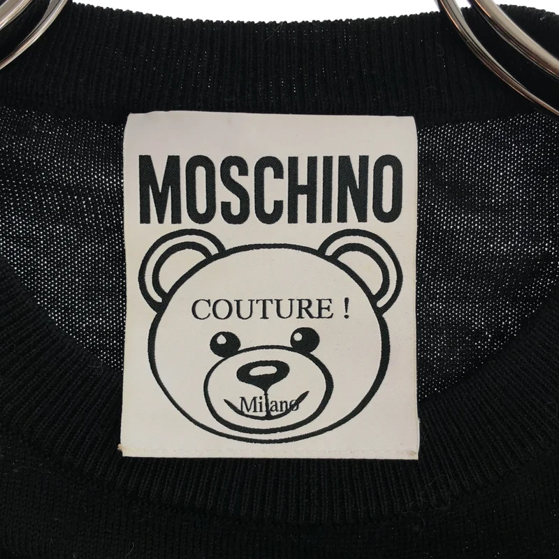 MOSCHINO / モスキーノ | ウール ベアー クルーネックニット | XS | レディース