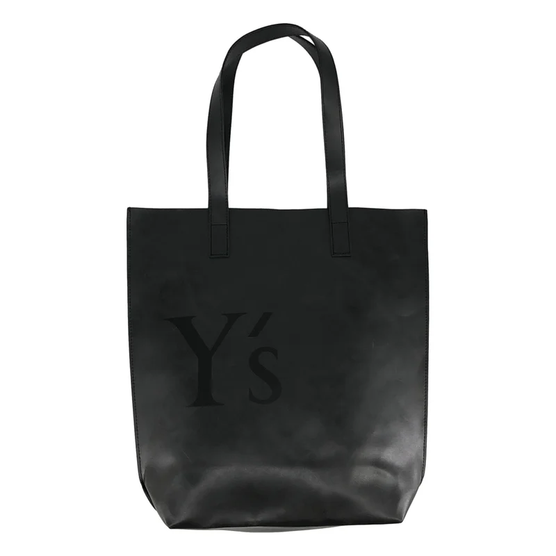 Y's / ワイズヨウジヤマモト | フェイクレザー ロゴプリント トートバッグ |