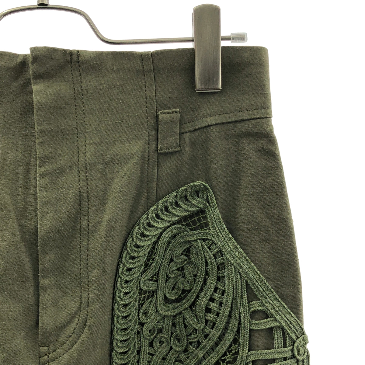 Mame Kurogouchi / マメクロゴウチ | Cording Embroidered Nep-Cotton