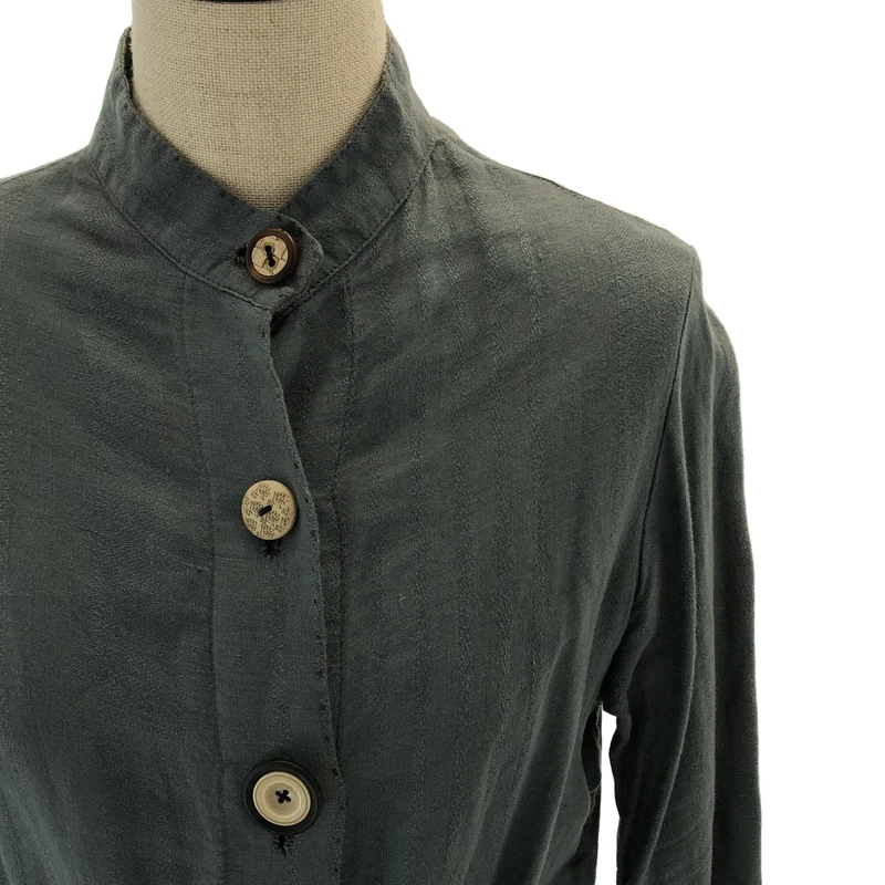 GEOFFREY B.SMALL / ジェフリーBスモール | 2011SS | コットン シルク ベルテッドシャツワンピース | M | レディース