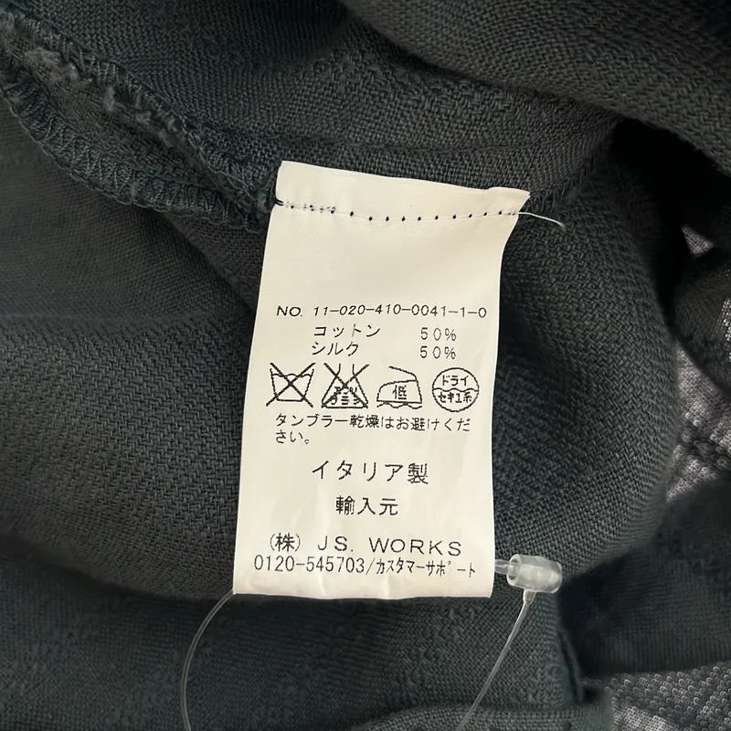 GEOFFREY B.SMALL / ジェフリーBスモール | 2011SS | コットン シルク ベルテッドシャツワンピース | M | レディース