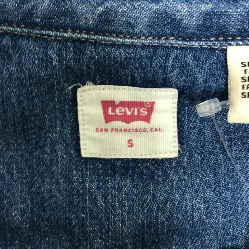 Levi's / リーバイス | デニム ロングスリーブ ミニドレス ワンピース | S | レディース
