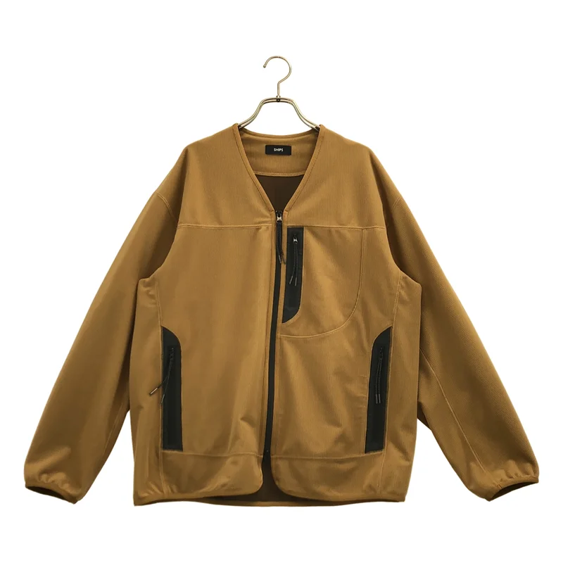 SHIPS / シップス | ノーカラー ジップ ジャケット | M | レディース