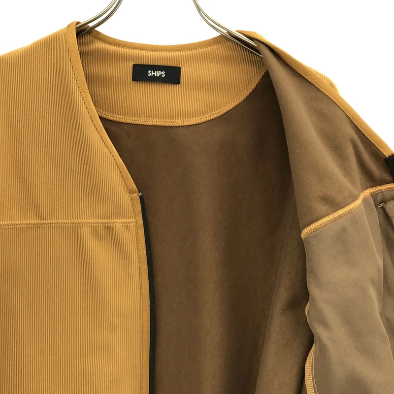 SHIPS / シップス | ノーカラー ジップ ジャケット | M | レディース