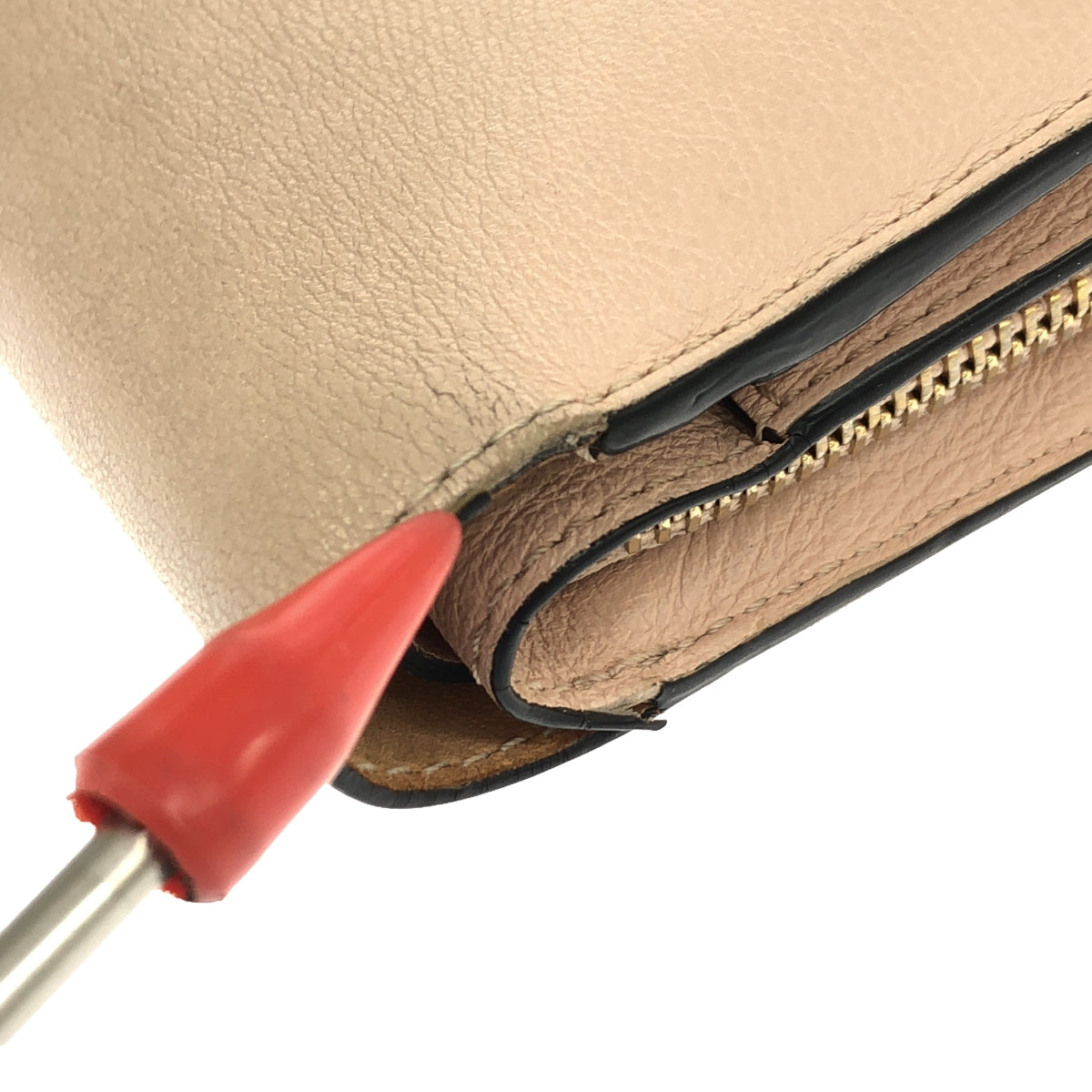 DELVAUX / デルヴォー | LOUISE ルイーズ レザー 2つ折り ウォレット 財布 | ピンク系 | レディース DELVAUX / デルヴォー | LOUISE ルイーズ レザー 2つ折り ウォレット