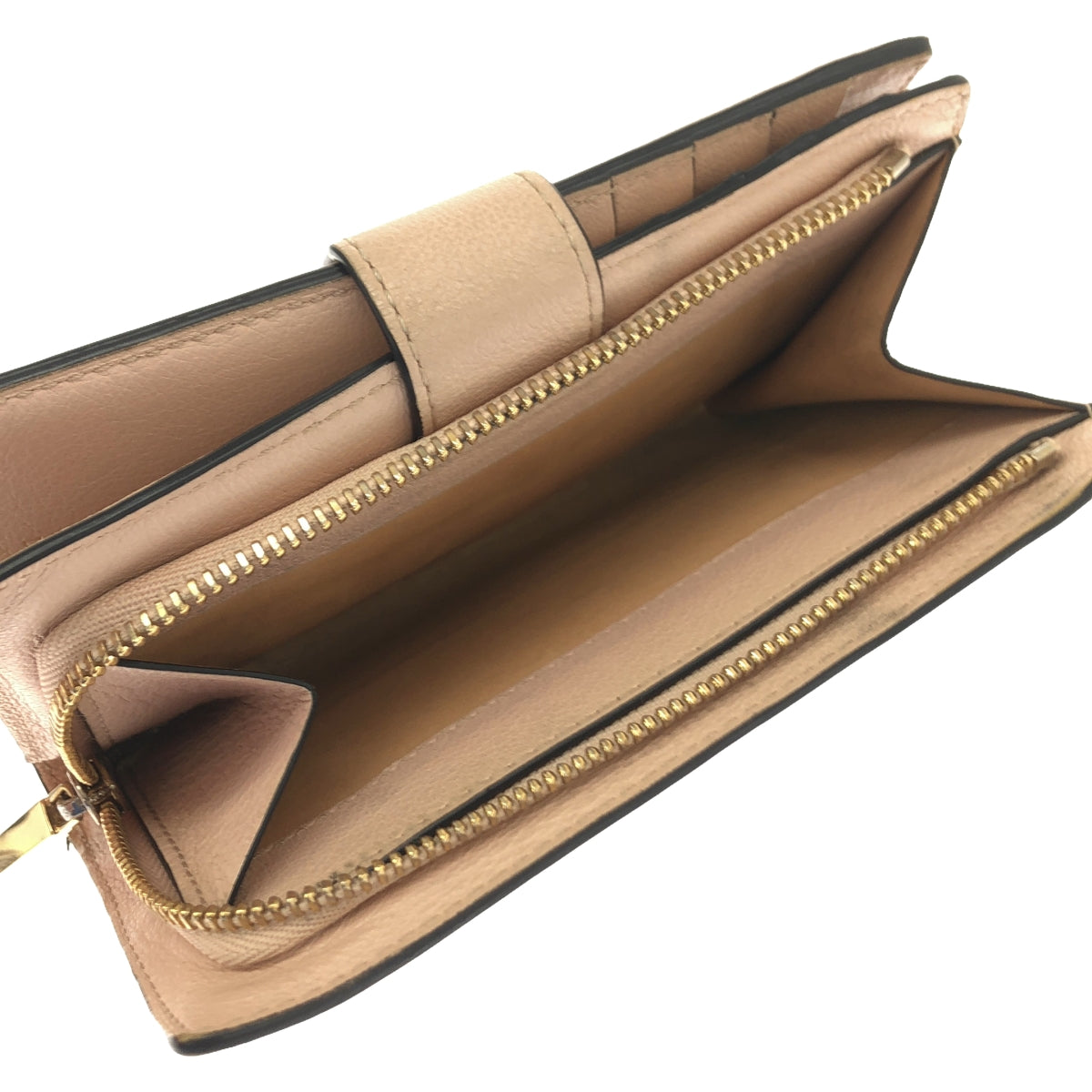 DELVAUX / デルヴォー | LOUISE ルイーズ レザー 2つ折り ウォレット 財布 | ピンク系 | レディース DELVAUX / デルヴォー | LOUISE ルイーズ レザー 2つ折り ウォレット