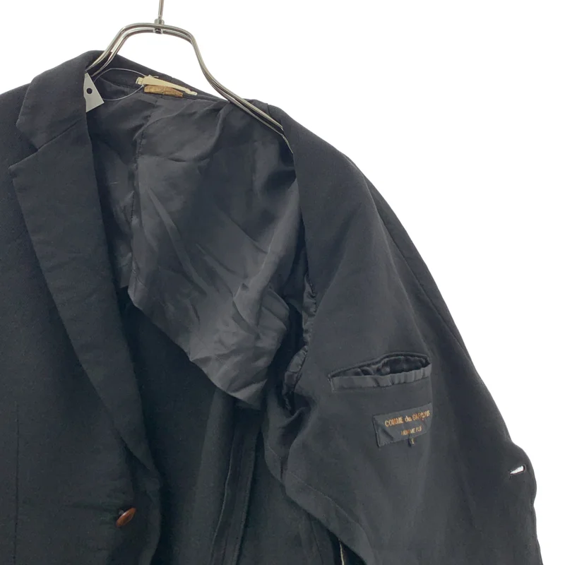 COMME des GARCONS HOMME PLUS / コムデギャルソンオムプリュス | 2017AW | ポリエステル 製品加工 2B シングルブレスト ジャケット | S | メンズ