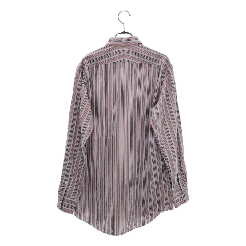 HERMES / エルメス | コットン セリエボタン ストライプシャツ | 39 | メンズ