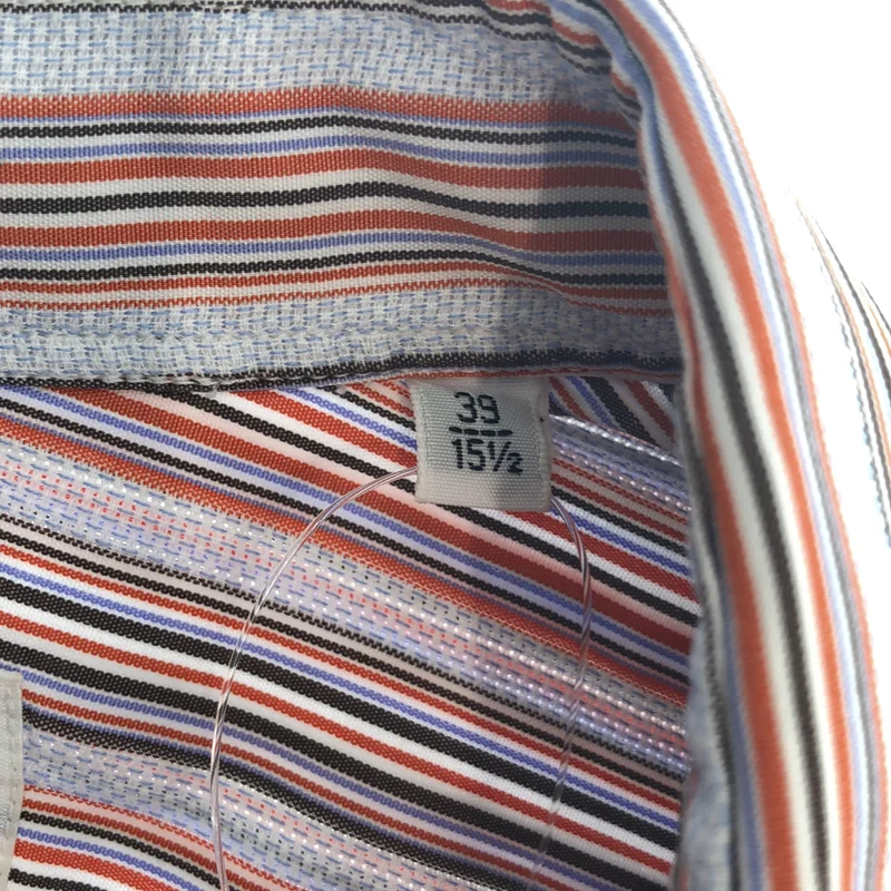 HERMES / エルメス | コットン セリエボタン ストライプシャツ | 39 | メンズ
