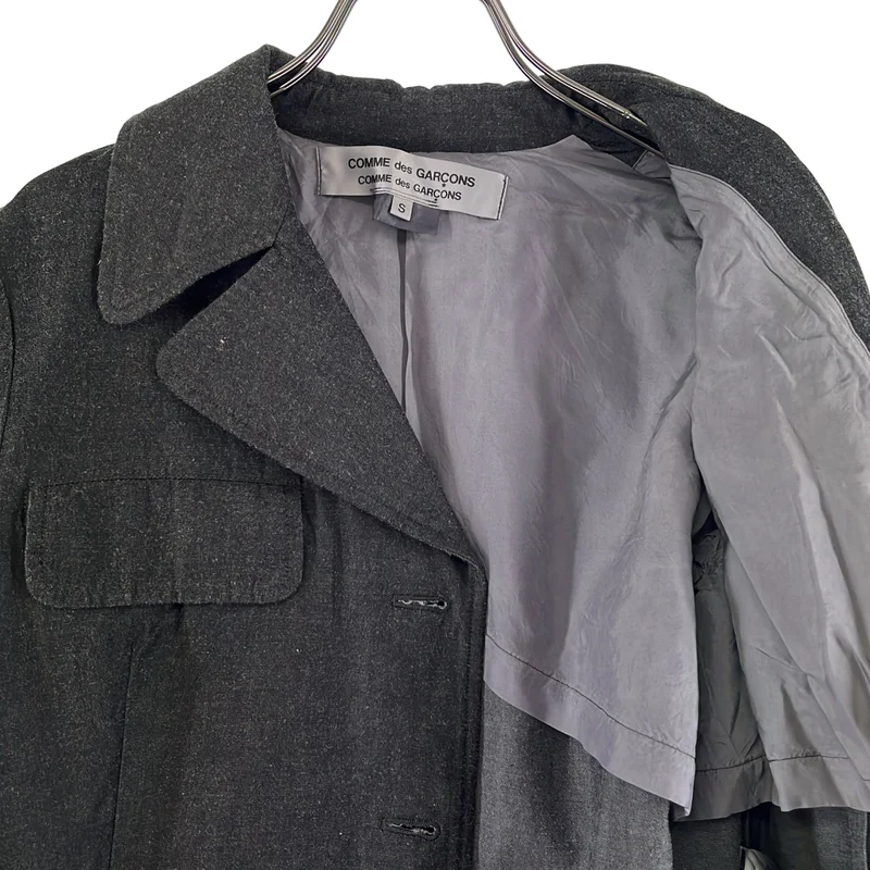 COMME des GARCONS COMME des GARCONS / コムコム | 2015SS | 特殊加工 ウール コットン ジャケット | S | レディース