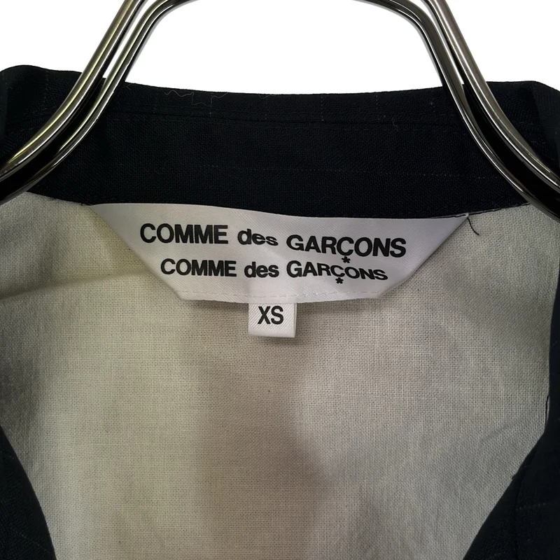 COMME des GARCONS COMME des GARCONS / コムコム | 2017SS | ストライプ フリルスリーブ ダブルライダース ジャケット | XS | レディース
