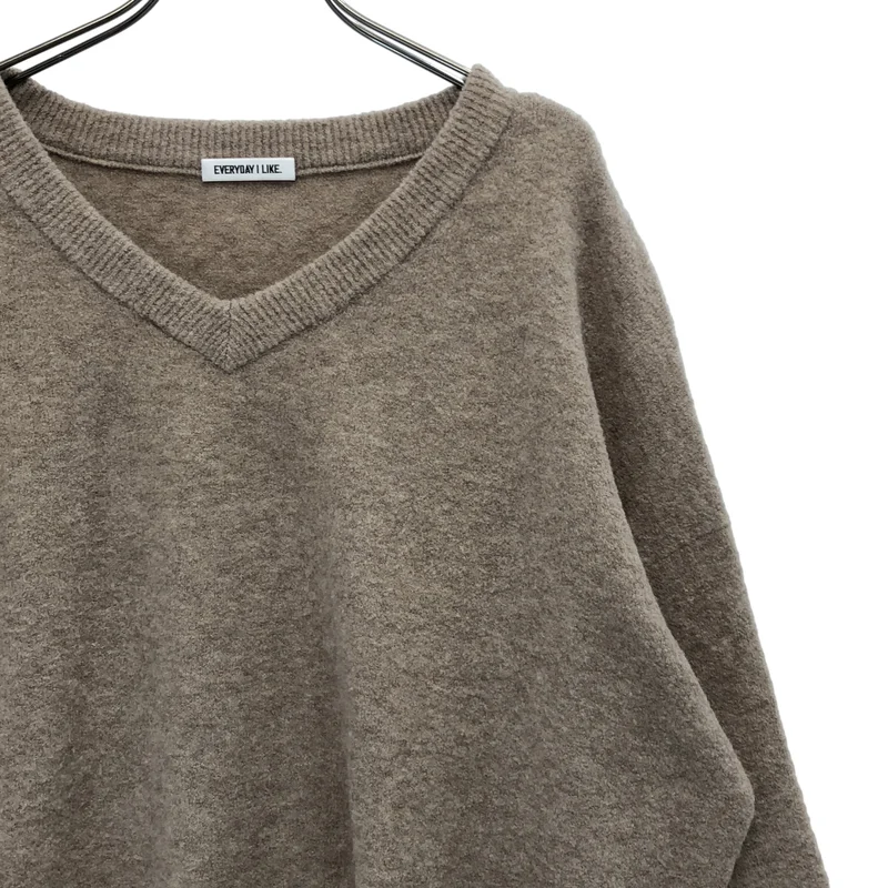 Deuxieme Classe / ドゥーズィエムクラス | Boucle Vネック プルオーバー ニット | F | レディース