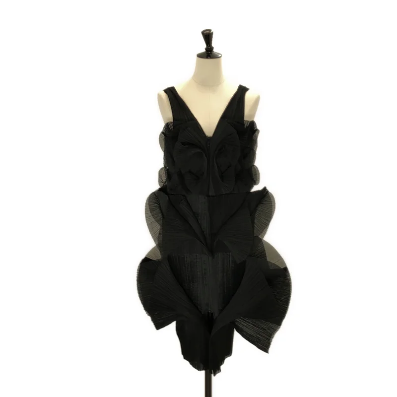 ISSEY MIYAKE FETE / イッセイミヤケフェット | 2007AW | プリーツ 変形 キャミワンピース | 3 | レディース