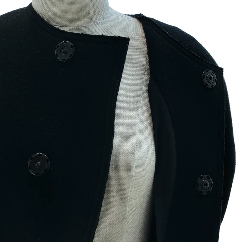 JUNYA WATANABE / ジュンヤワタナベ | 2024AW | ダブルフェイス ベルテッドコート | XS | レディース