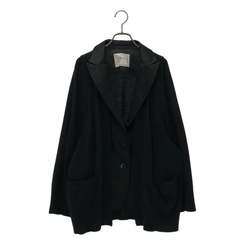 sacai / 사카이 | 그린 패널 카디건 도킹 펀치 케이프 재킷 | 1