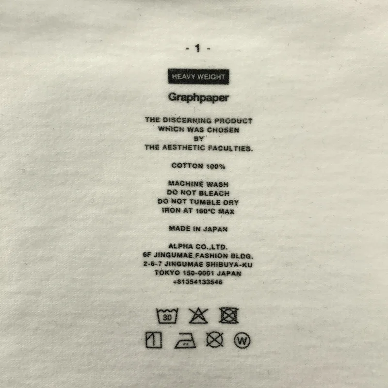 Graphpaper / グラフペーパー | HEAVYWEIGHT L/S OVERSIZED TEE Tシャツ | 1 | メンズ