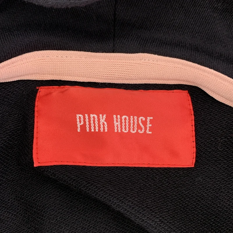 PINK HOUSE / ピンクハウス | コットン ロゴ フーデッドカットソー |