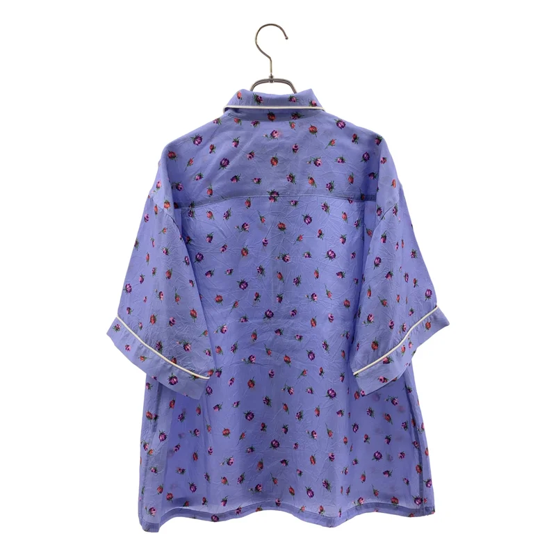 JANE SMITH / ジェーンスミス | 2025SS | CUPRO FLOWER PRINT PIPING OPEN COLLAR SHIRTS フラワープリント オープンカラーシャツ | 38 | レディース