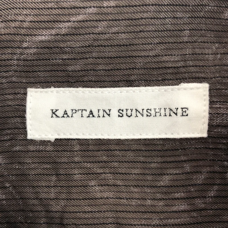 Kaptain Sunshine / キャプテンサンシャイン | 2026AW | Cupra Plain Shirt / キュプラ プレーンシャツ | 3 | メンズ