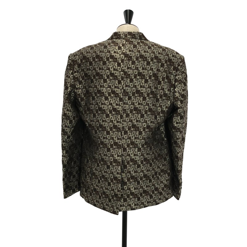 DRIES VAN NOTEN / ドリスヴァンノッテン | 総柄ジャガード ダブルブレスト テーラードジャケット | 54 | メンズ