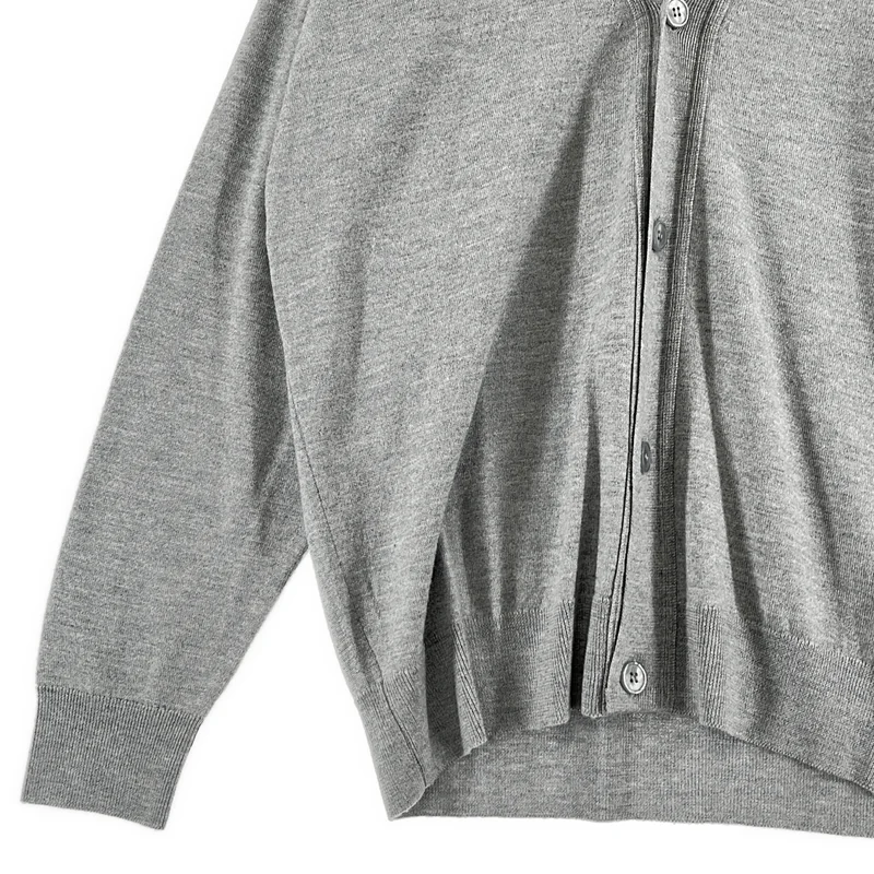 JOHN SMEDLEY / ジョンスメドレー | メリノウール Vネックカーディガン | M | メンズ
