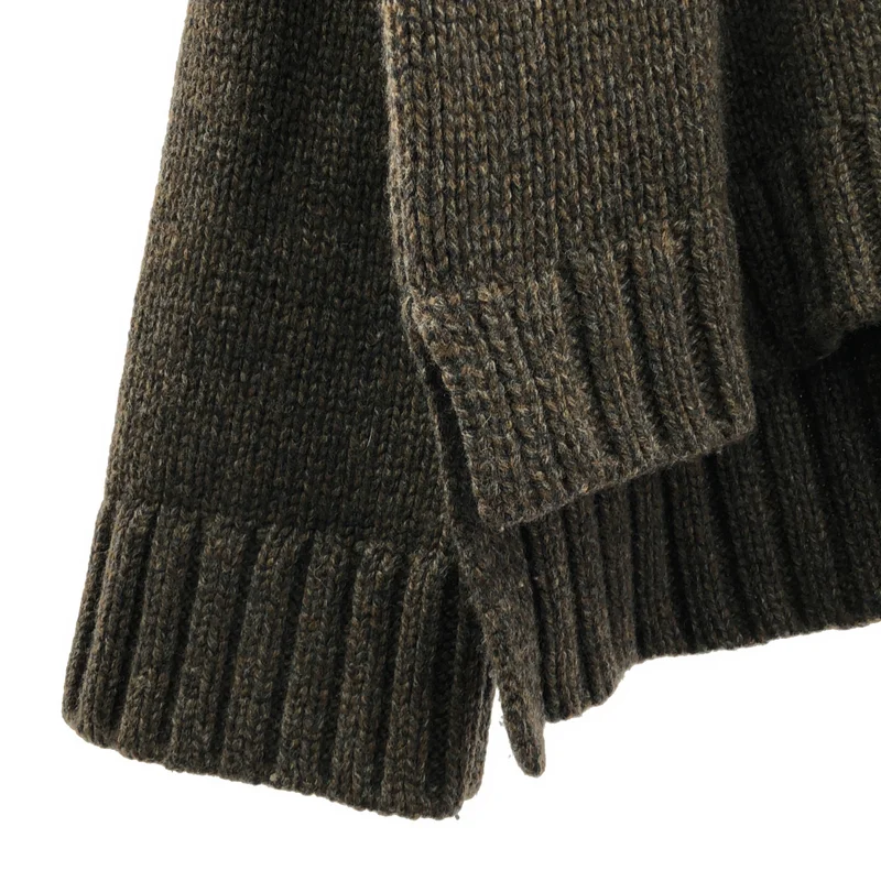 ATON / エイトン | SILTE MOULINE OVERSIZED CREWNECK SWEATER / ウール オーバーサイズ クルーネックニット | 02 | レディース