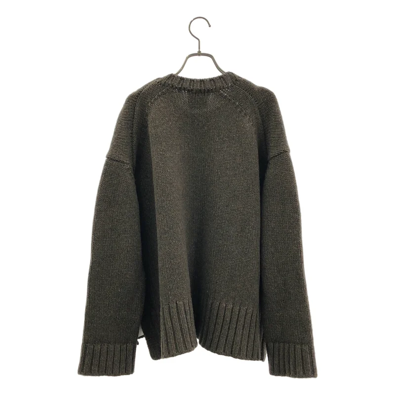 ATON / エイトン | SILTE MOULINE OVERSIZED CREWNECK SWEATER / ウール オーバーサイズ クルーネックニット | 02 | レディース