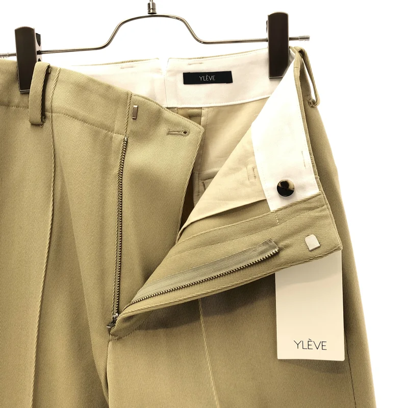 YLEVE / イレーヴ | 2024AW | WOOL RAYON TWILL TR 1 / ウール レーヨン ツイル ワイドスラックス | 0 | レディース