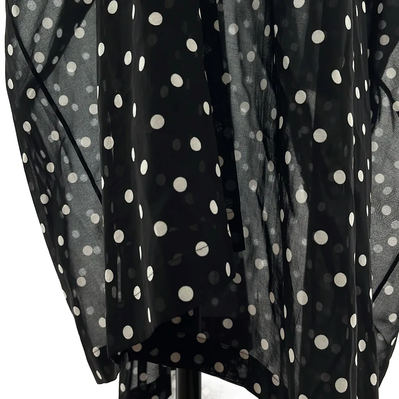 JUNYA WATANABE / ジュンヤワタナベ | 2022SS | コットン 変形 ドット シアーシャツワンピース | S | レディース