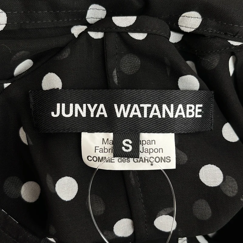 JUNYA WATANABE / ジュンヤワタナベ | 2022SS | コットン 変形 ドット シアーシャツワンピース | S | レディース