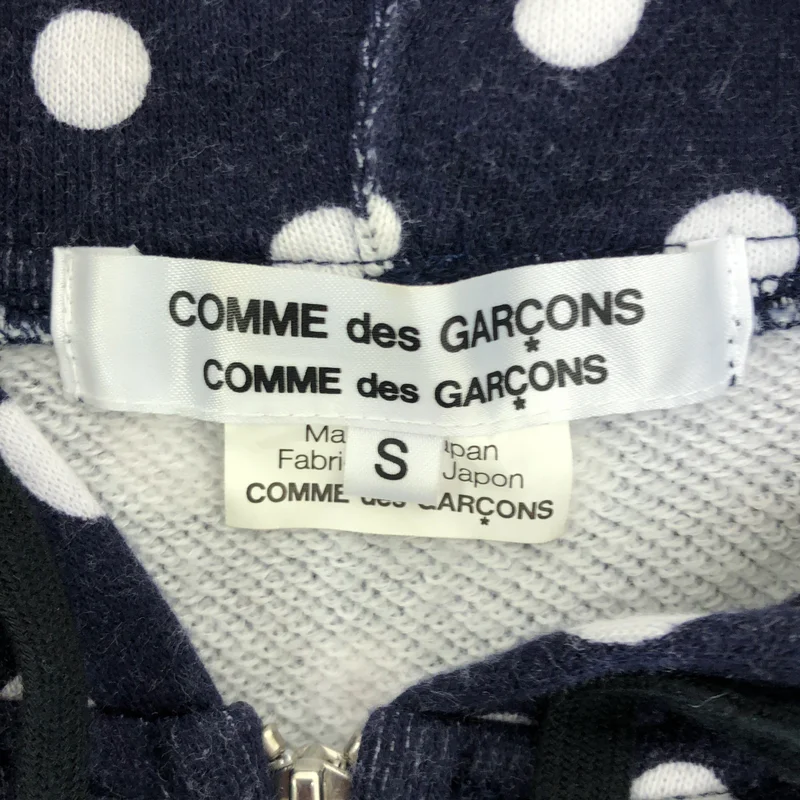 COMME des GARCONS COMME des GARCONS / コムコム | 2012AW | コットン ドット スウェット ジップ フーディ | S | レディース